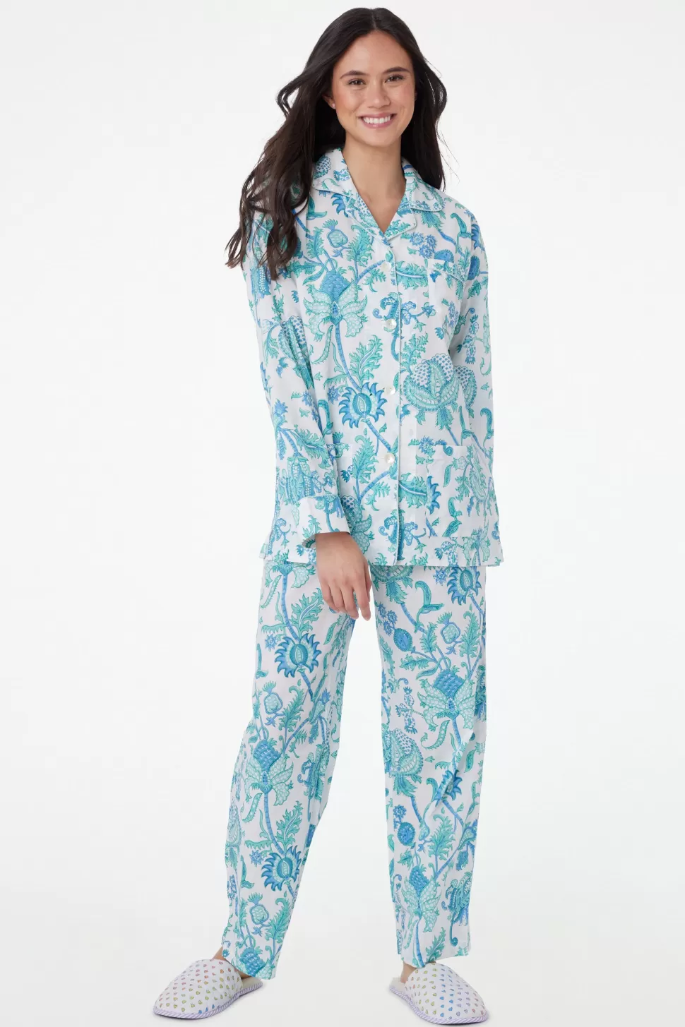 Roller Rabbit Amanda Loungewear Turquoise Clearance