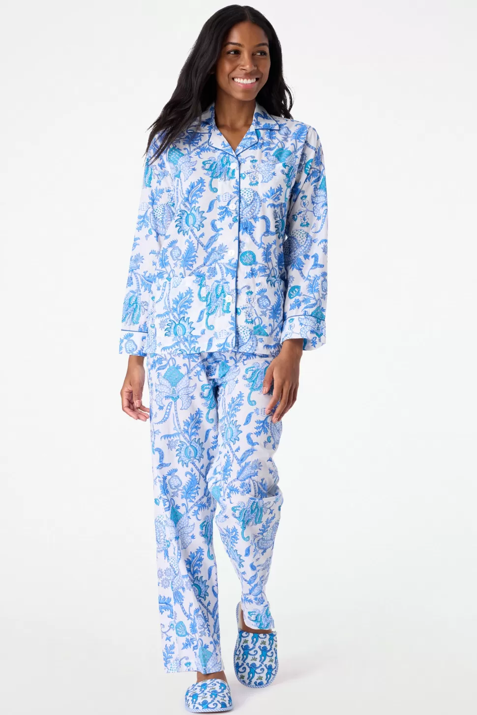 Roller Rabbit Amanda Loungewear Blue Best Sale