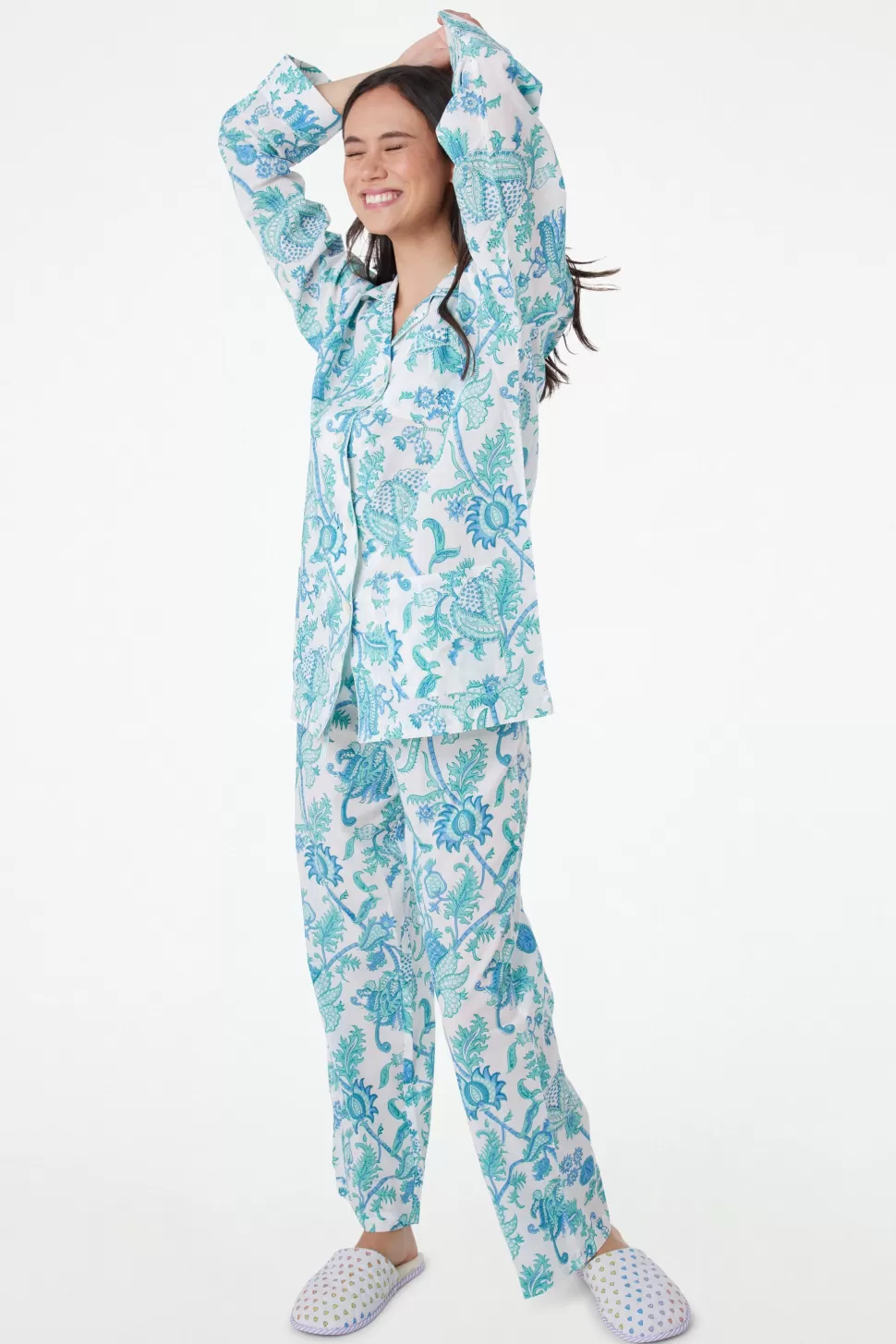 Roller Rabbit Amanda Loungewear Turquoise Clearance