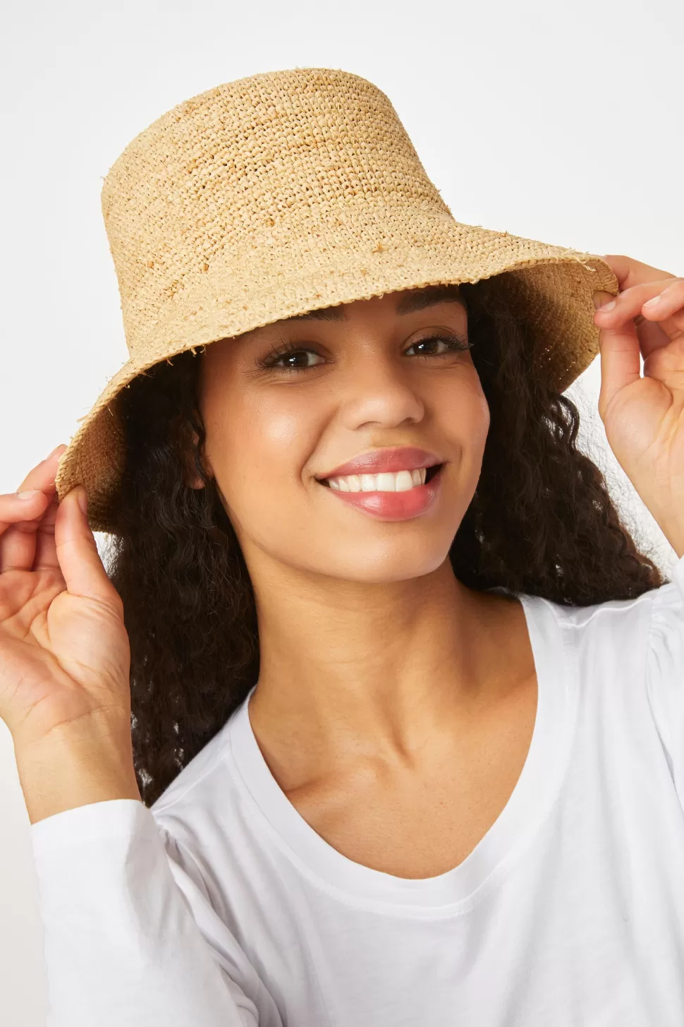 Roller Rabbit Chic Crochet Bucket Hat Natural Shop