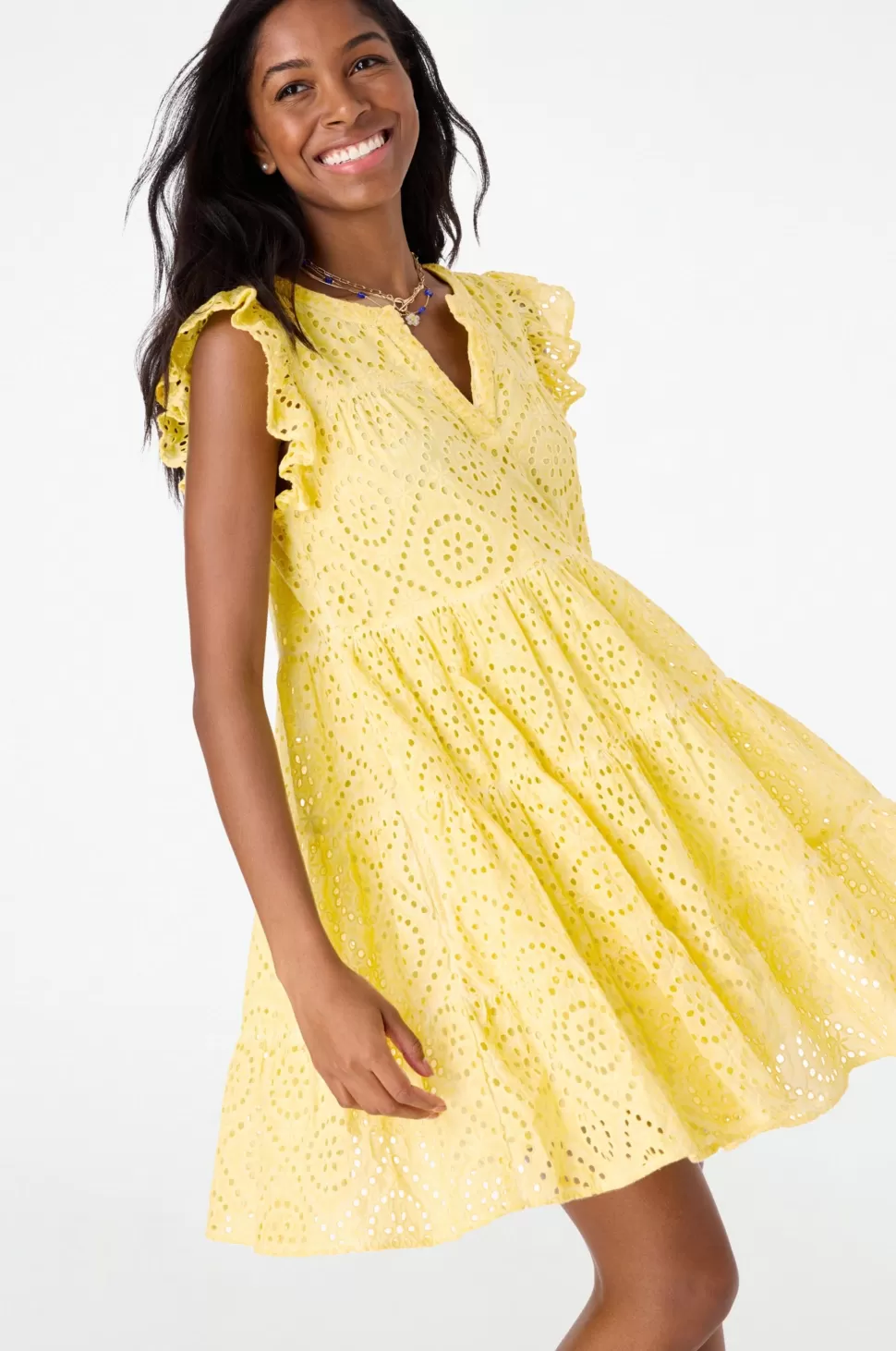 Roller Rabbit Daisy Love Eyelet Pippa Dress Yellow Best