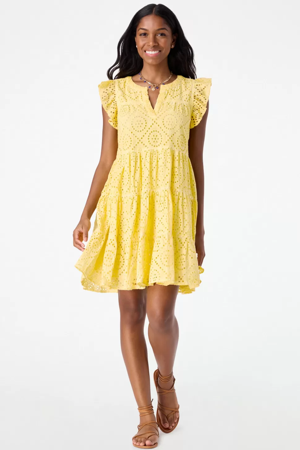 Roller Rabbit Daisy Love Eyelet Pippa Dress Yellow Best