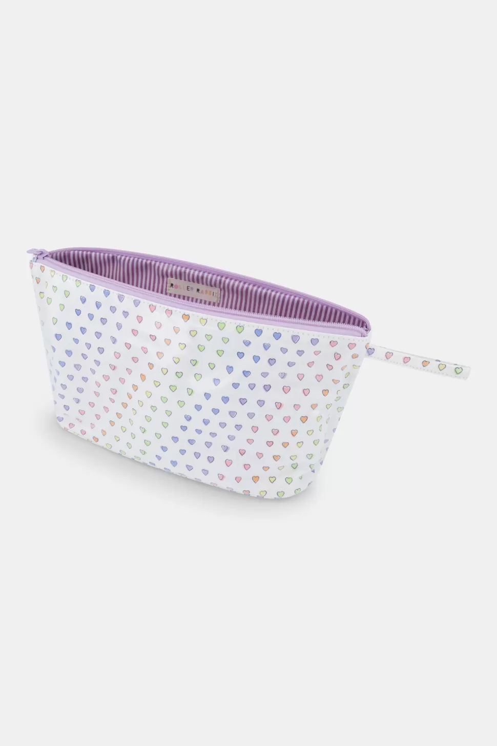 Roller Rabbit Disco Hearts Toiletry Case Rainbow New