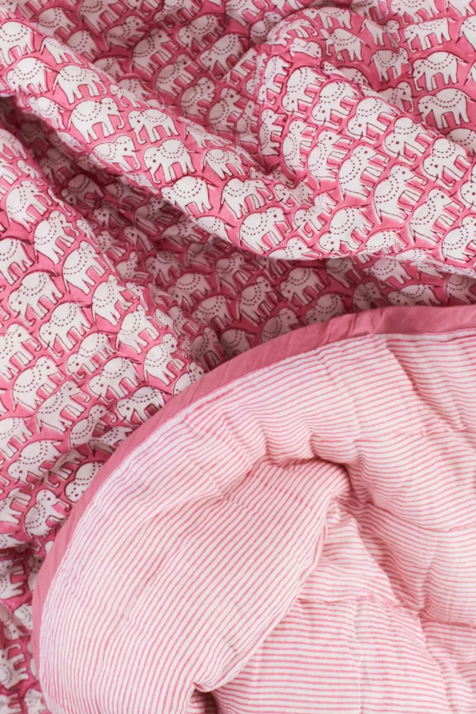 Roller Rabbit Hathi Baby Quilt Pink Outlet