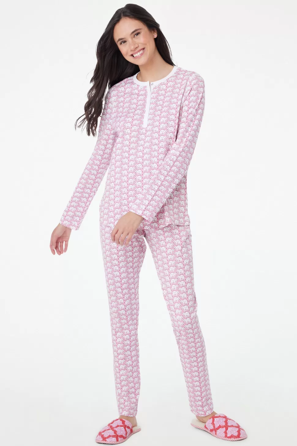 Roller Rabbit Hathi Pajamas Pink Best