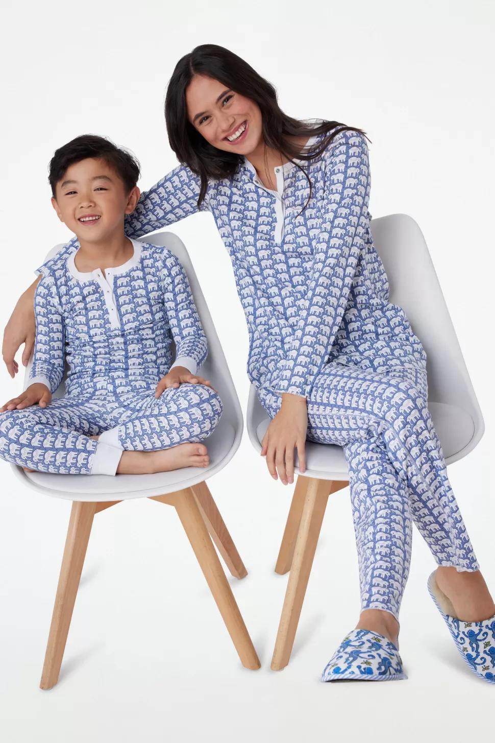 Roller Rabbit Hathi Pajamas Blue New