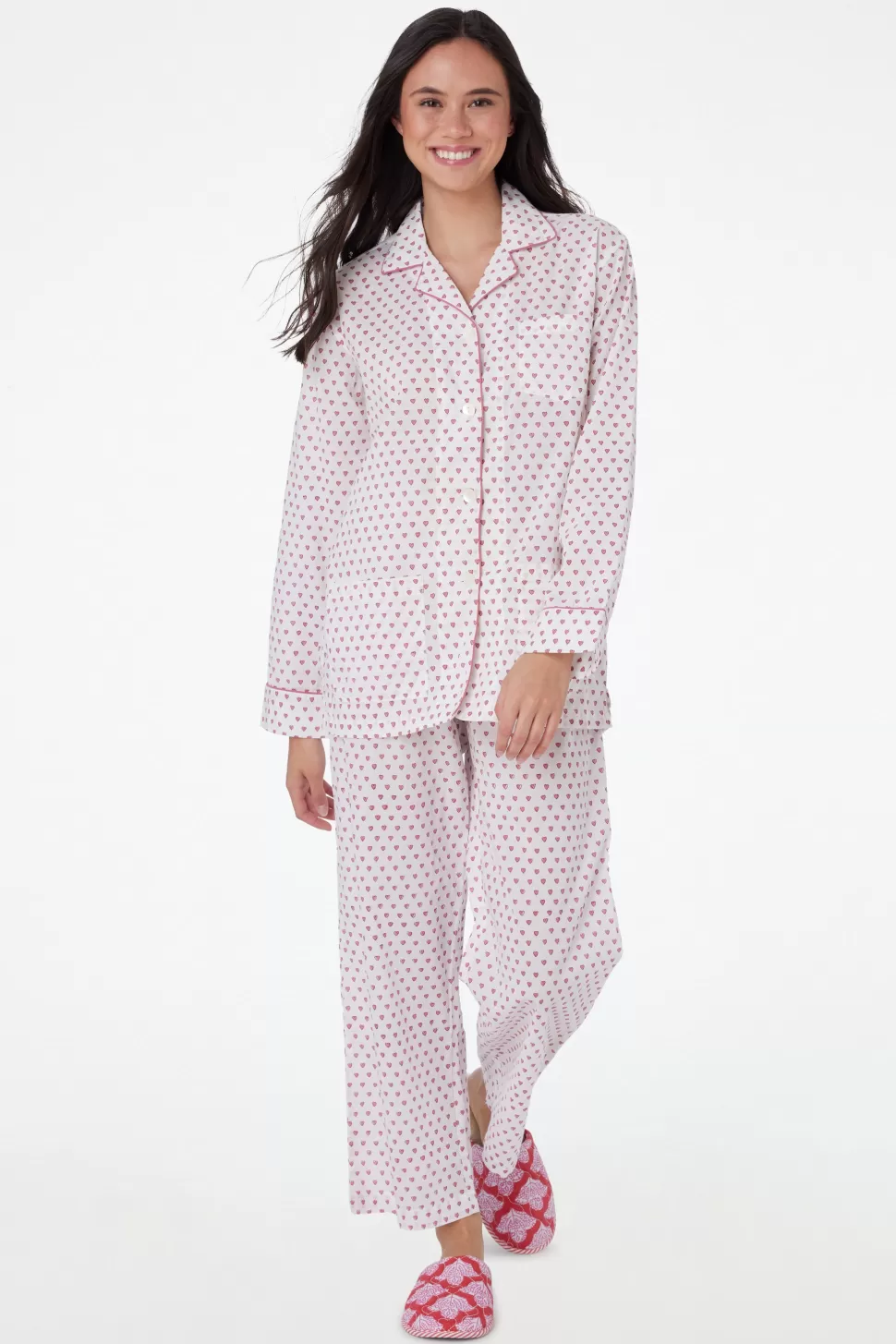 Roller Rabbit Hearts Loungewear Pink Outlet