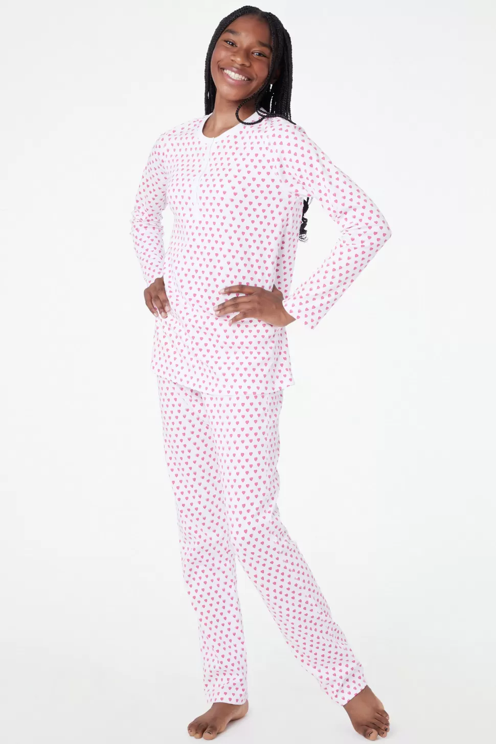 Roller Rabbit Hearts Pajamas Pink Sale