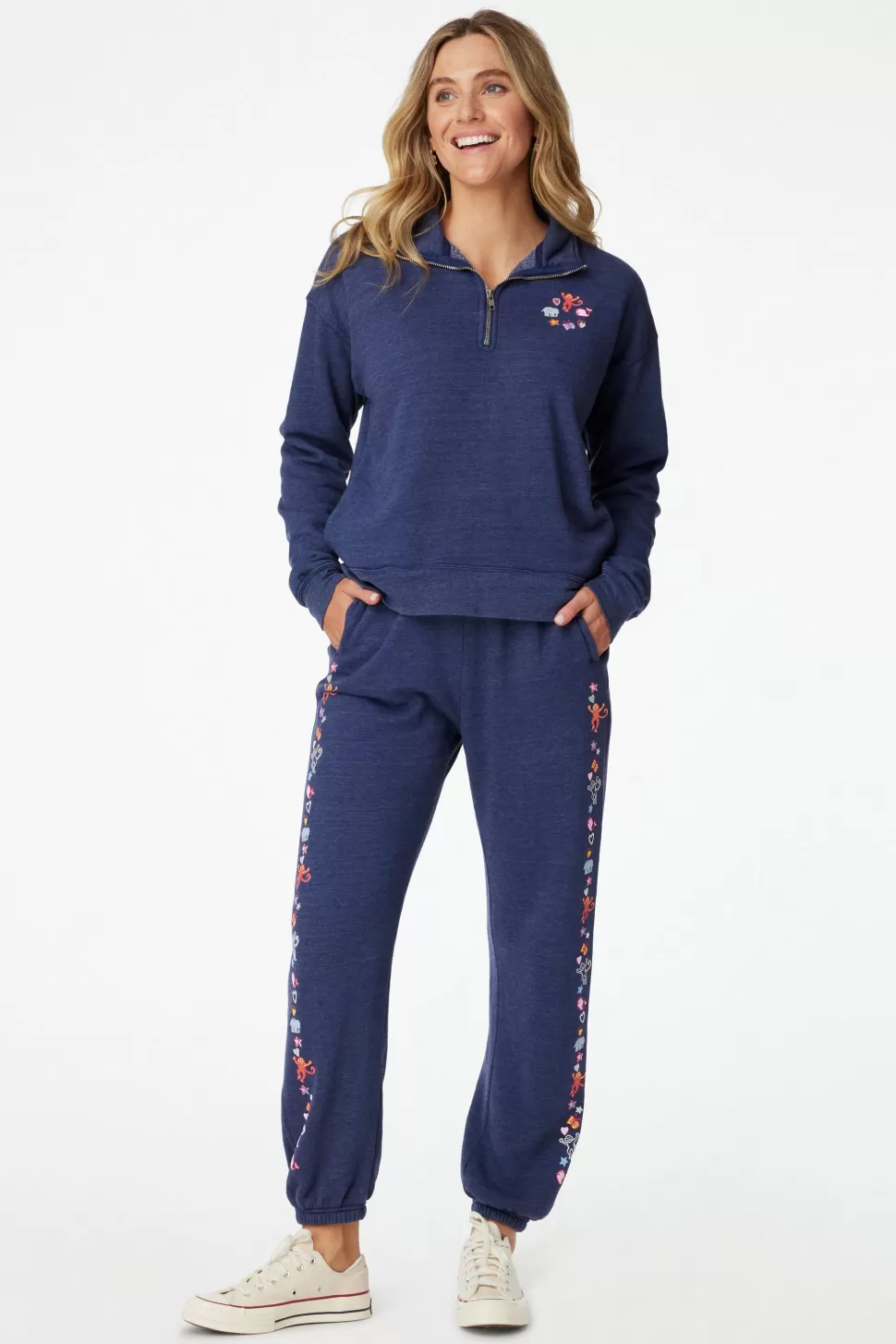 Roller Rabbit Icon Wave Sweatpants Navy Store