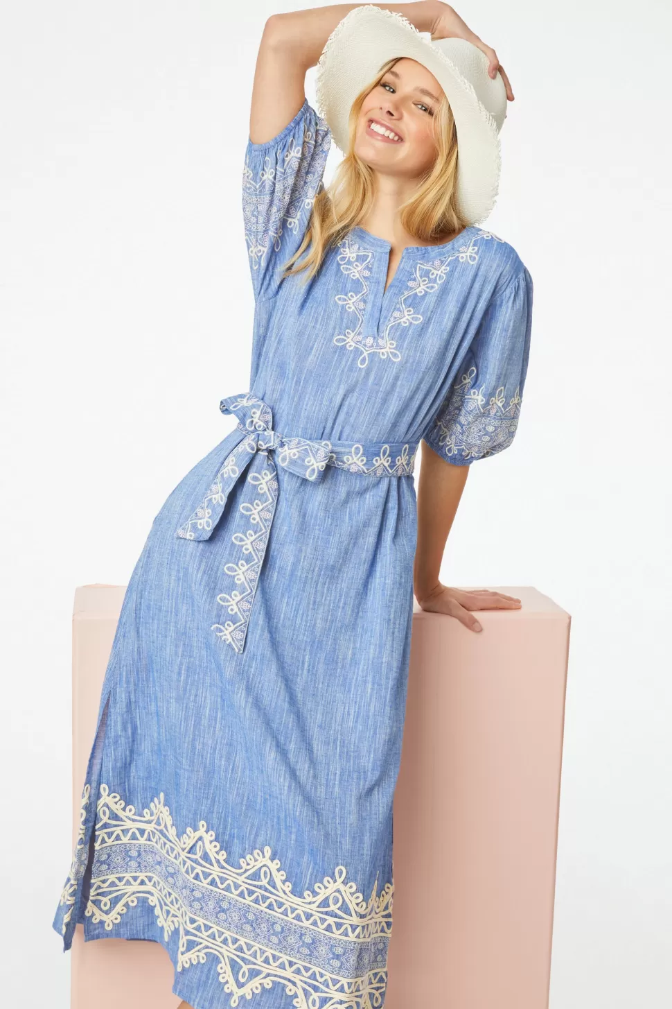 Roller Rabbit Indera Luca Caftan Chambray Cheap