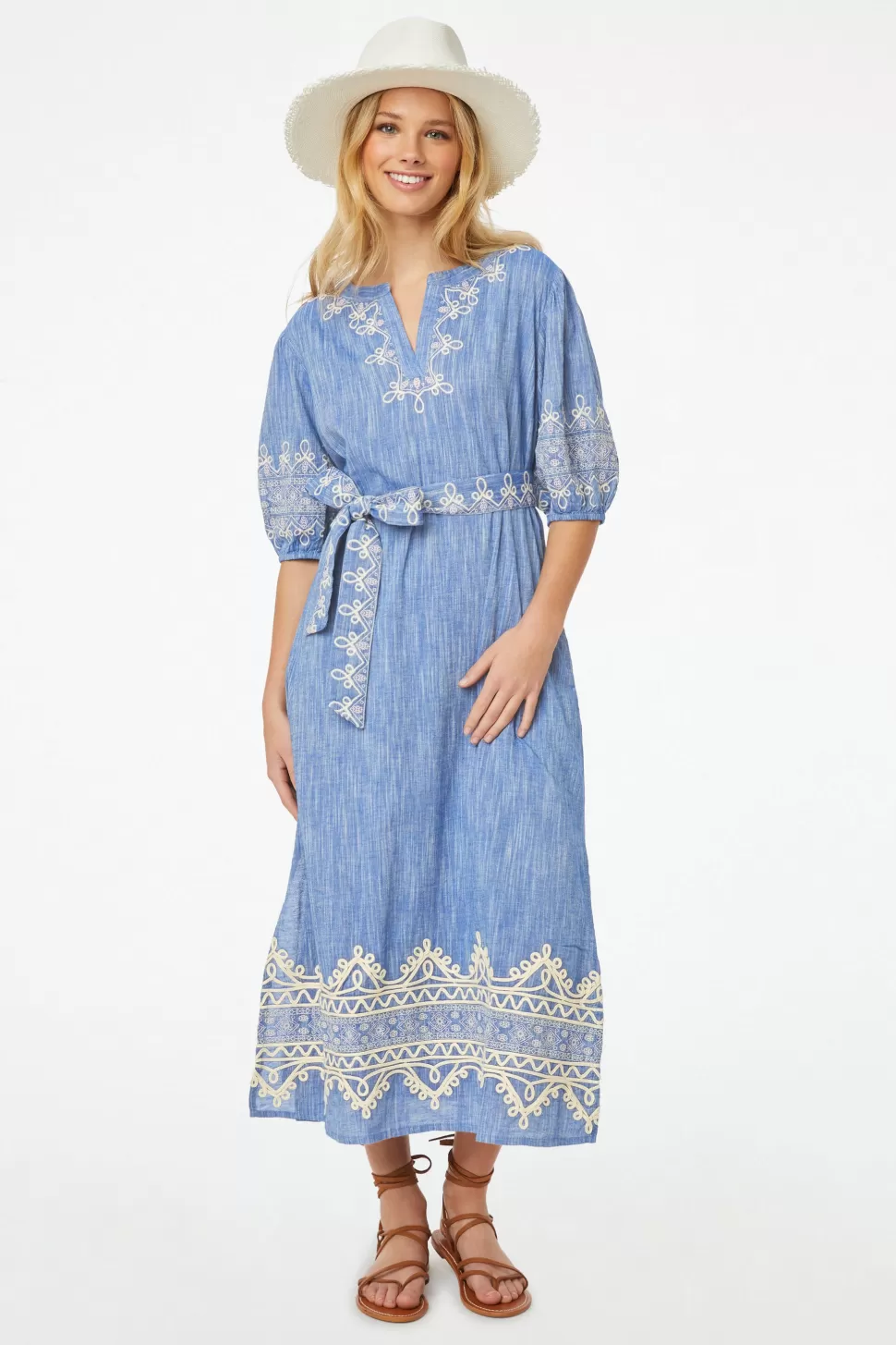 Roller Rabbit Indera Luca Caftan Chambray Cheap