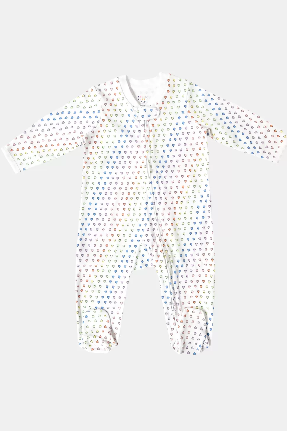 Roller Rabbit Infant Disco Hearts Zipper Footie Rainbow Best Sale