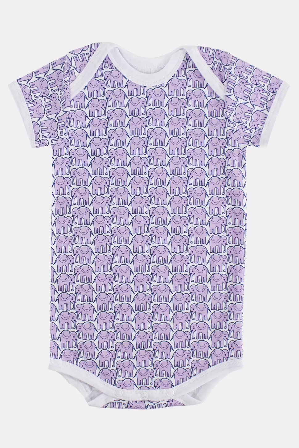 Roller Rabbit Infant Hathi Short Sleeve Onesie Lilac Cheap