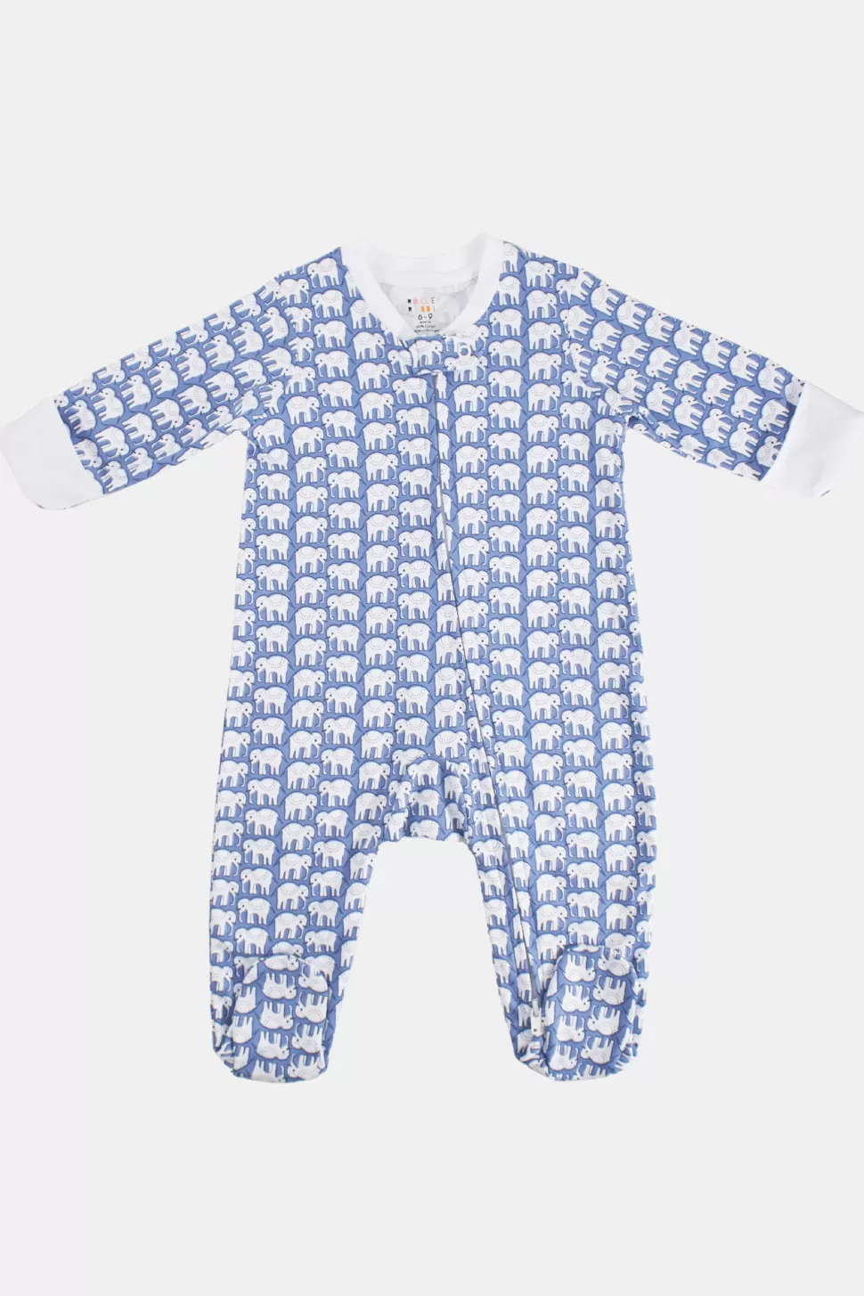 Roller Rabbit Infant Hathi Zipper Footie Blue Store