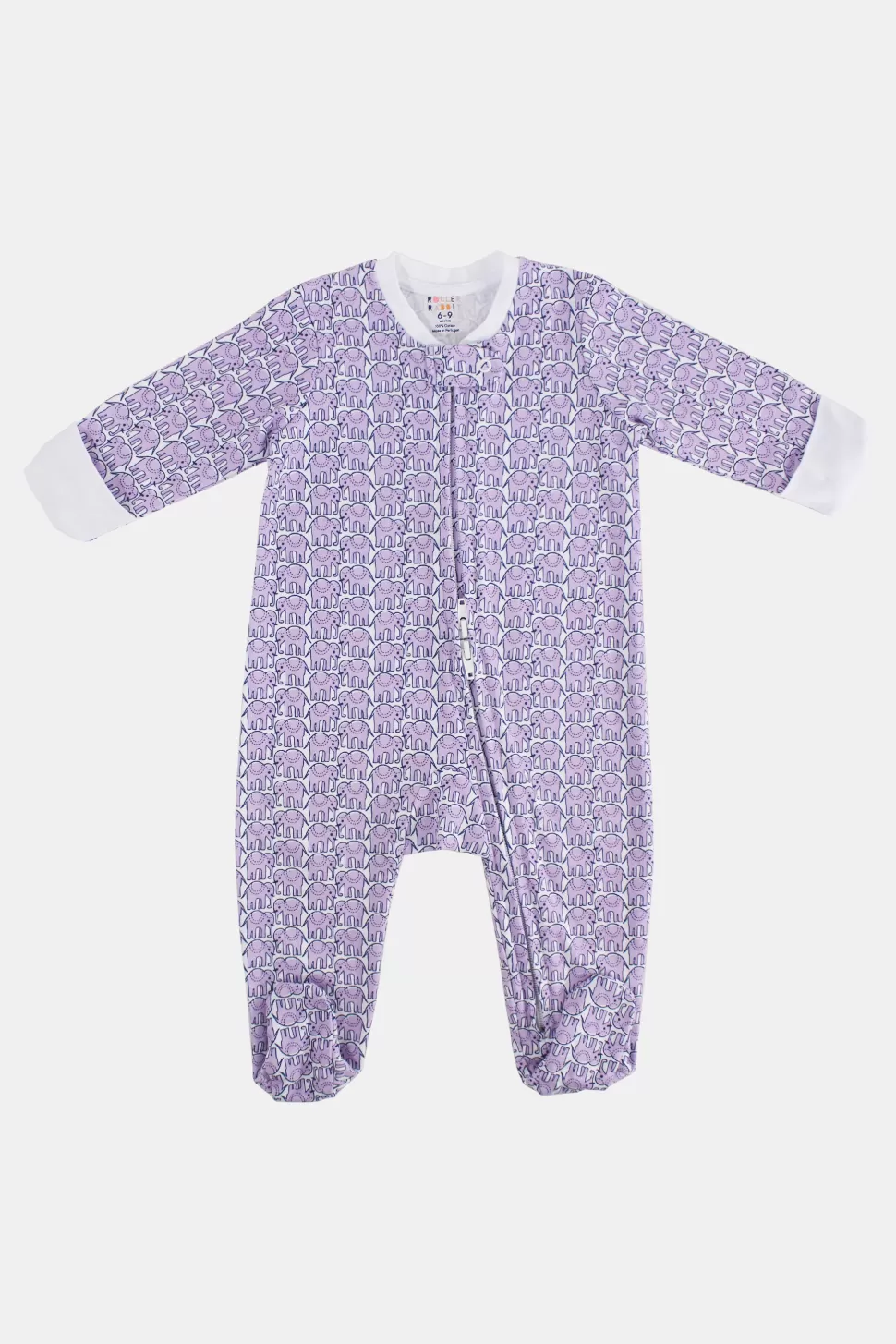 Roller Rabbit Infant Hathi Zipper Footie Lilac Flash Sale