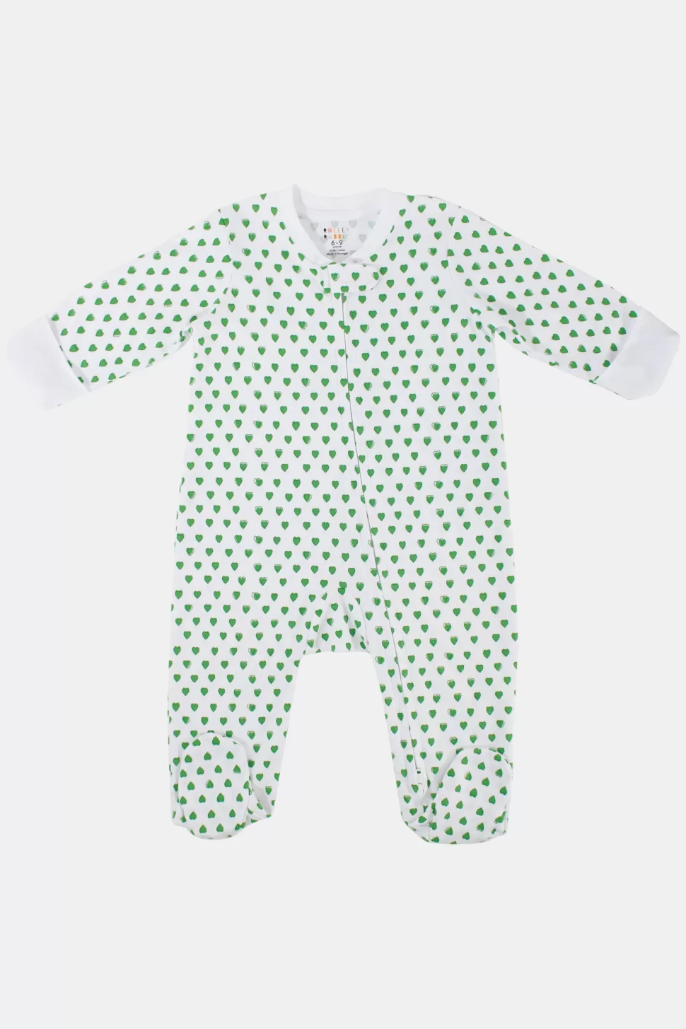 Roller Rabbit Infant Hearts Zipper Footie Emerald Store