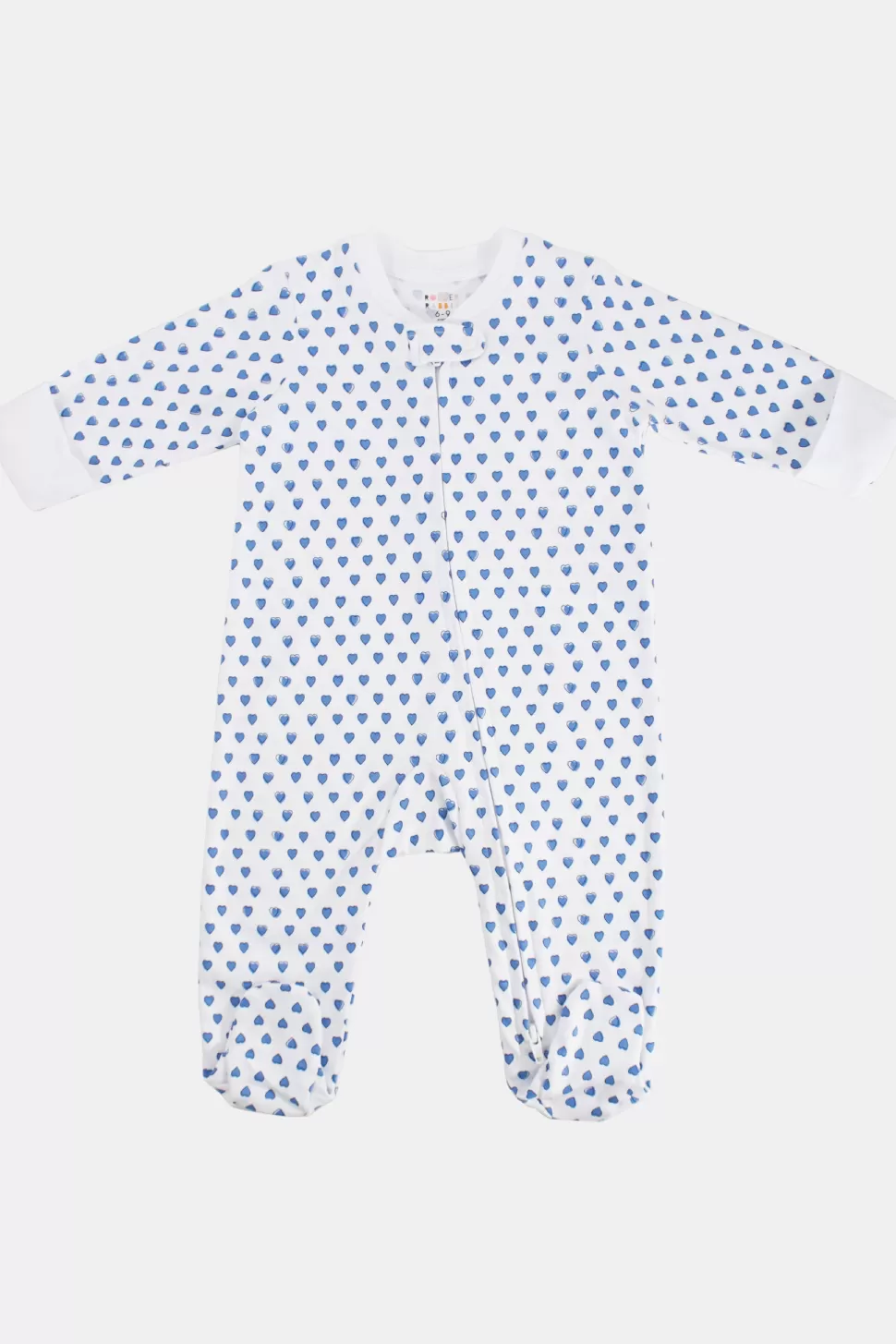 Roller Rabbit Infant Hearts Zipper Footie Blue Online