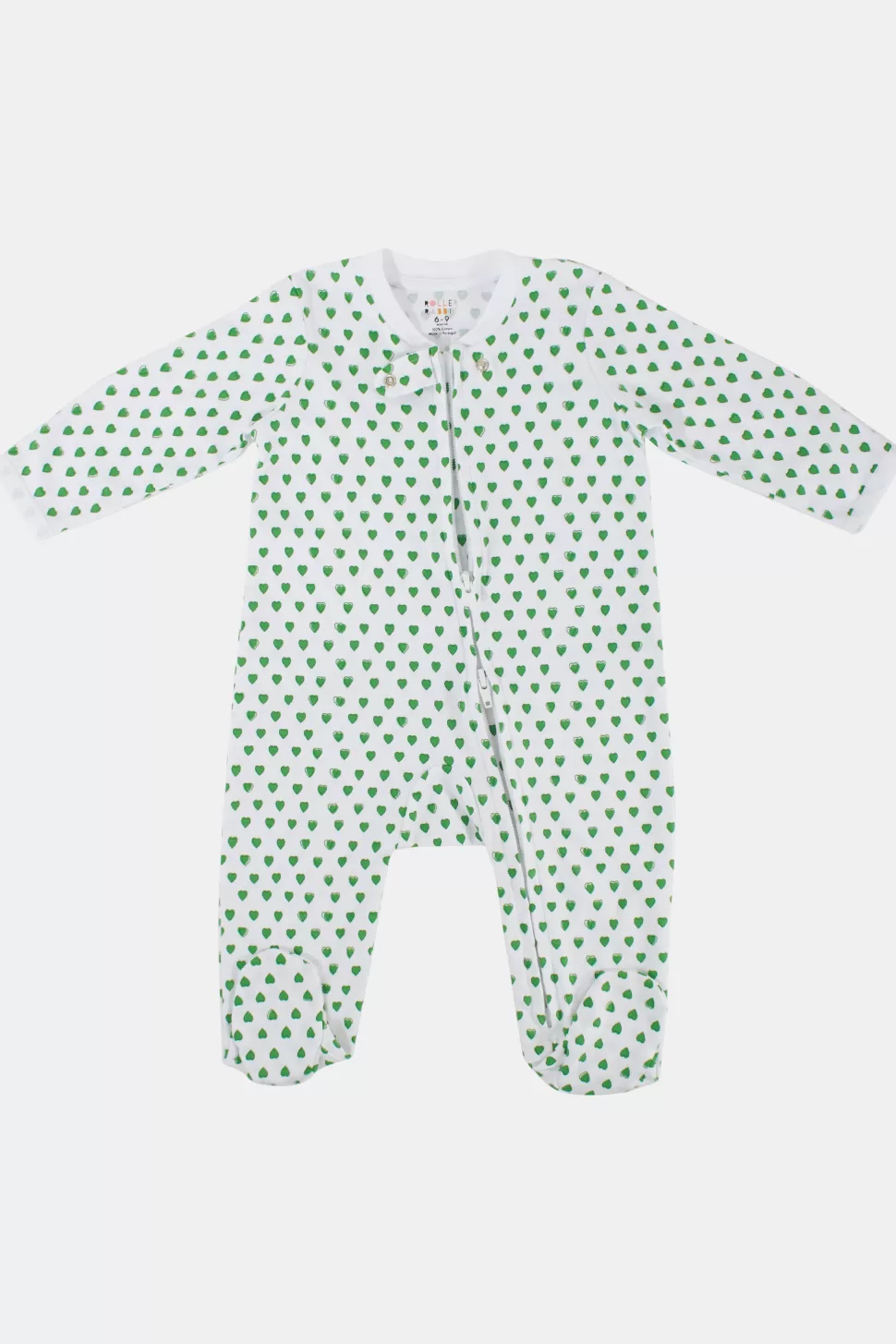 Roller Rabbit Infant Hearts Zipper Footie Emerald Store