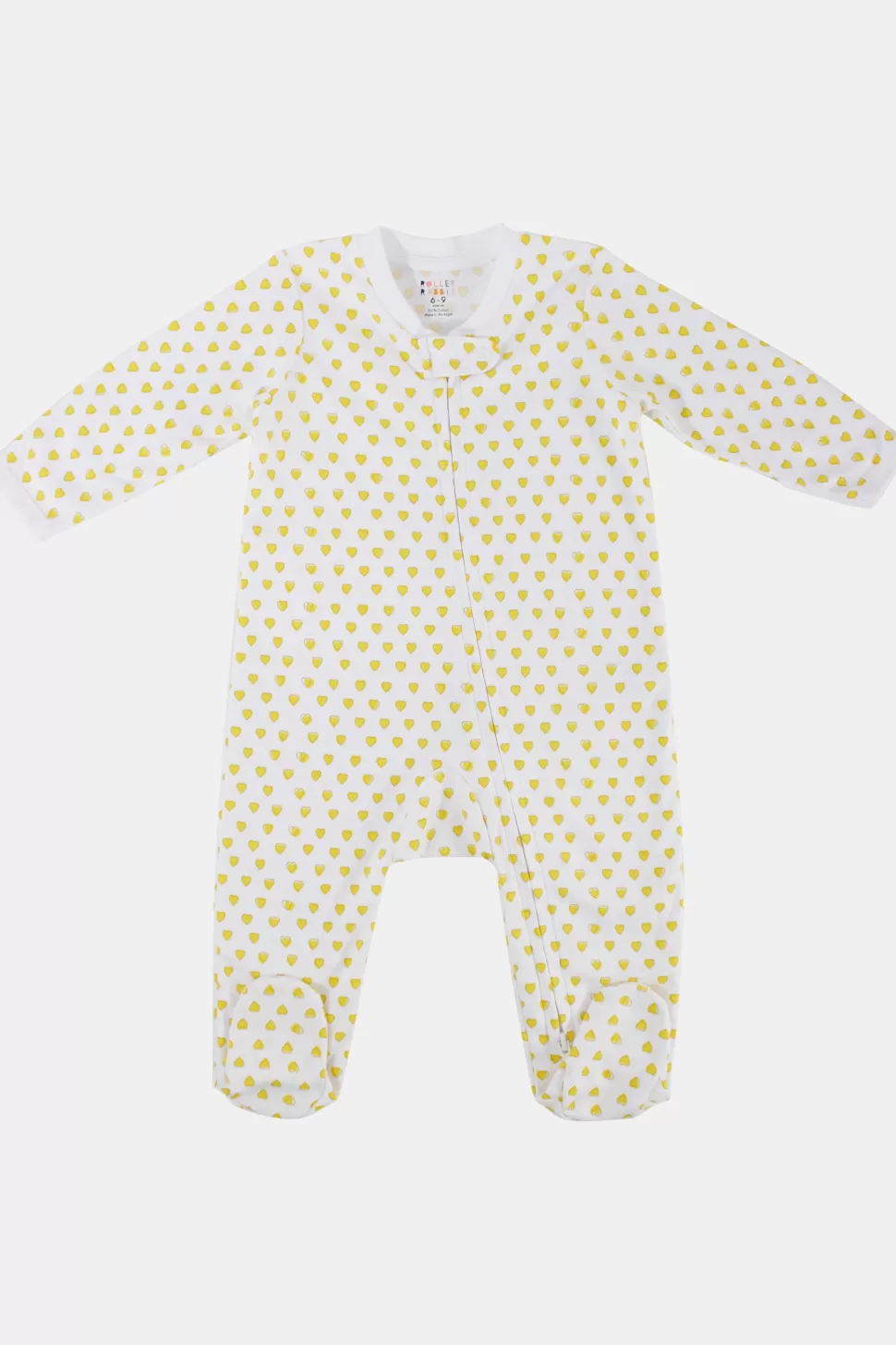 Roller Rabbit Infant Hearts Zipper Footie Sunshine Best