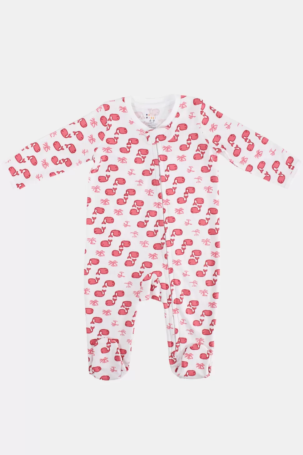 Roller Rabbit Infant Moby Zipper Footie Pink Flash Sale