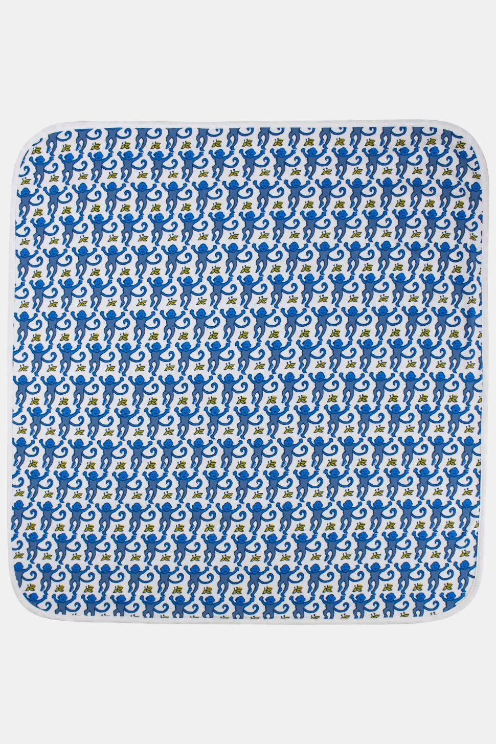 Roller Rabbit Infant Monkey Receiving Blanket Blue Best Sale