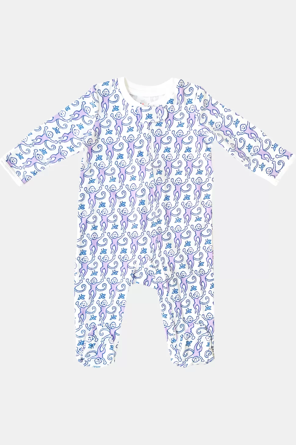 Roller Rabbit Infant Monkey Zipper Footie Lavender Cheap