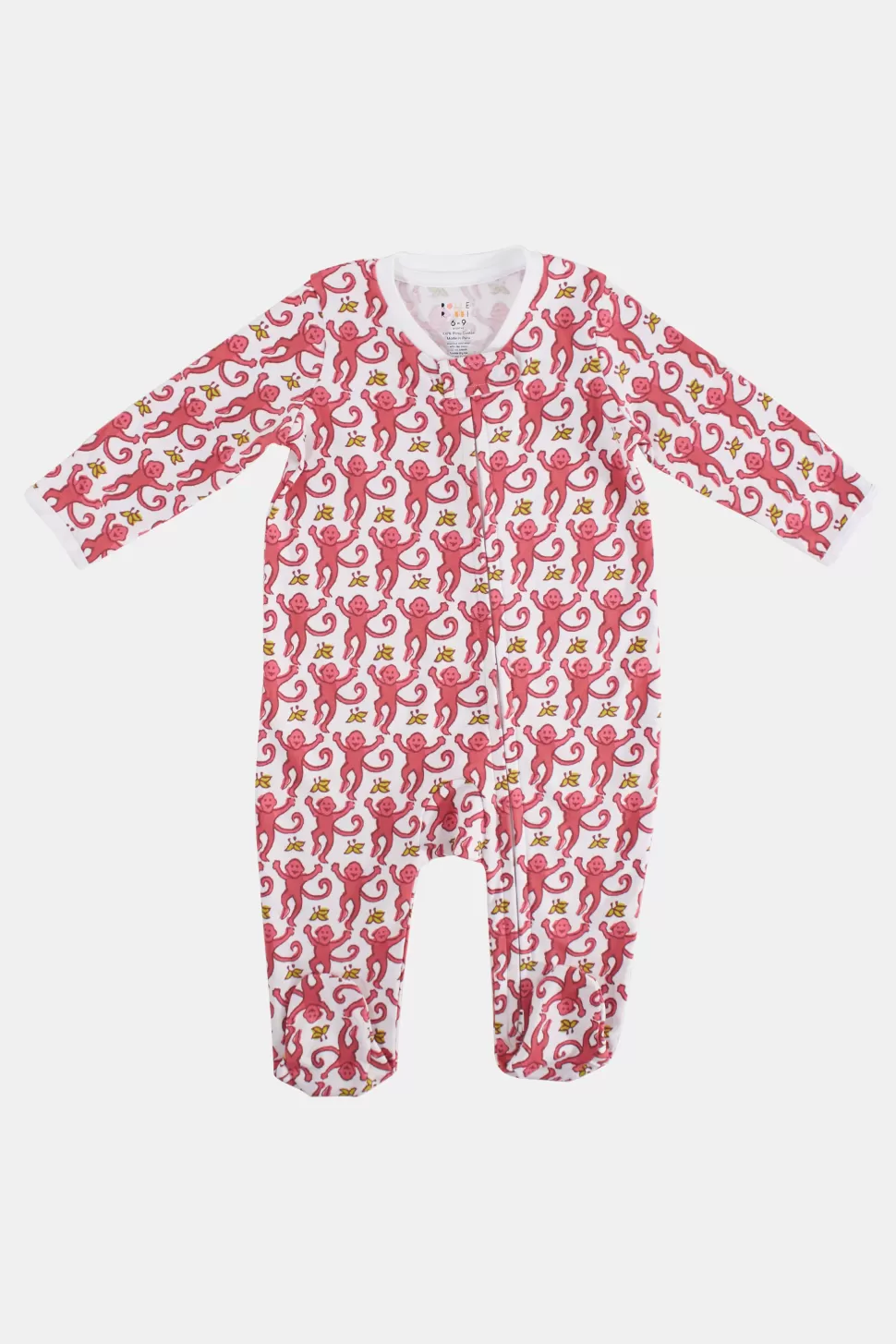 Roller Rabbit Infant Monkey Zipper Footie Pink Cheap