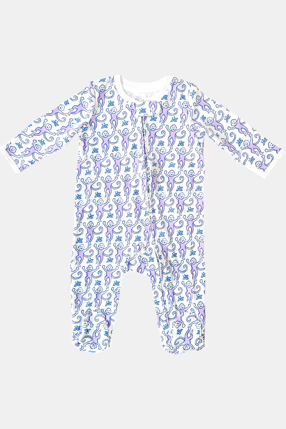 Roller Rabbit Infant Monkey Zipper Footie Lavender Cheap