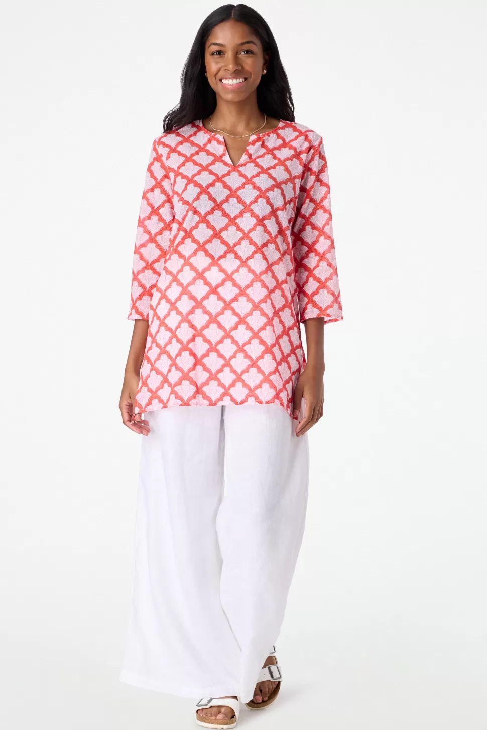 Roller Rabbit Jemina Kurta Red Clearance