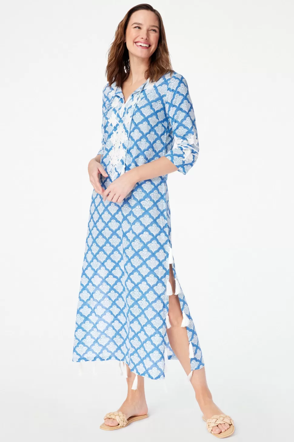 Roller Rabbit Jemina Punta Long Kurta Blue Flash Sale