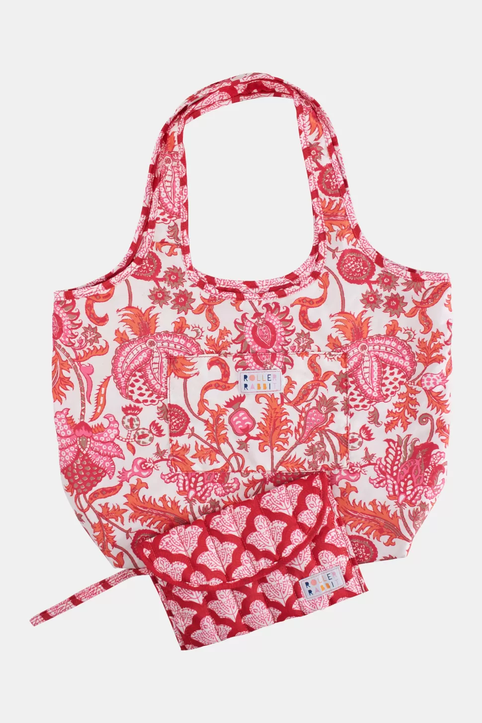 Roller Rabbit Jemina Reversible Shopping Tote Red Store