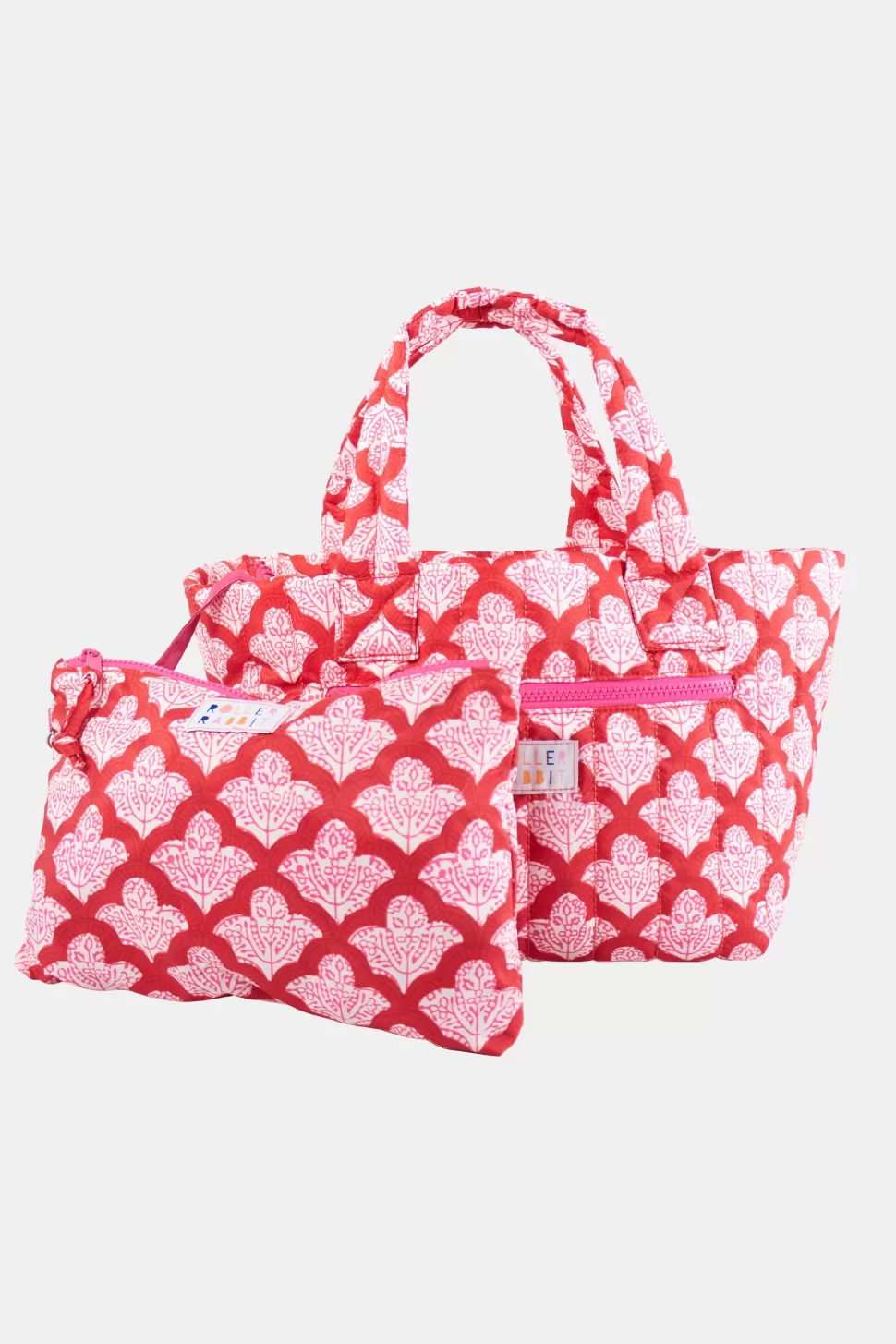 Roller Rabbit Jemina Small Quilted Tote Red Discount