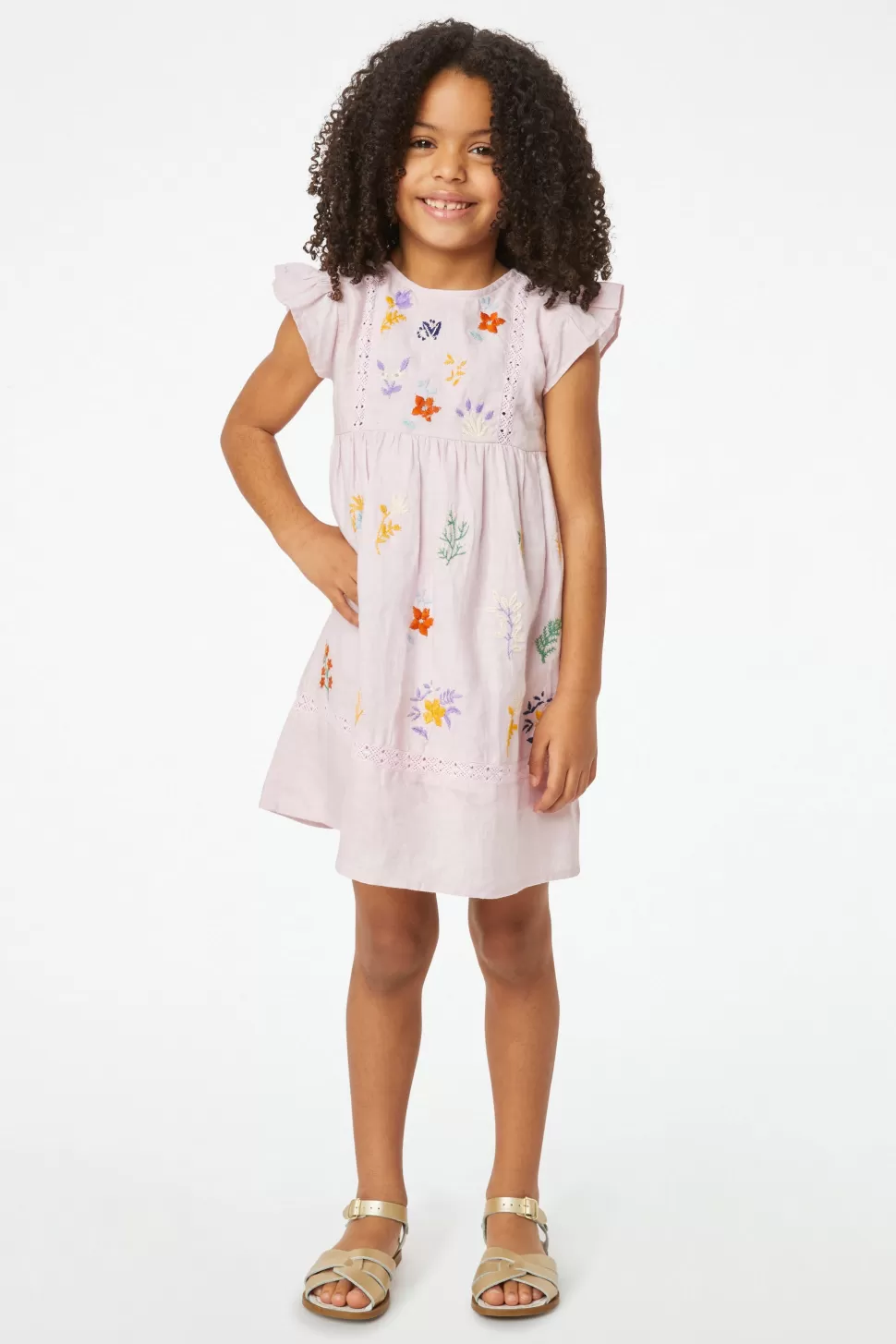 Roller Rabbit Kids Afina Embroidery Anastasia Dress Lilac Sale