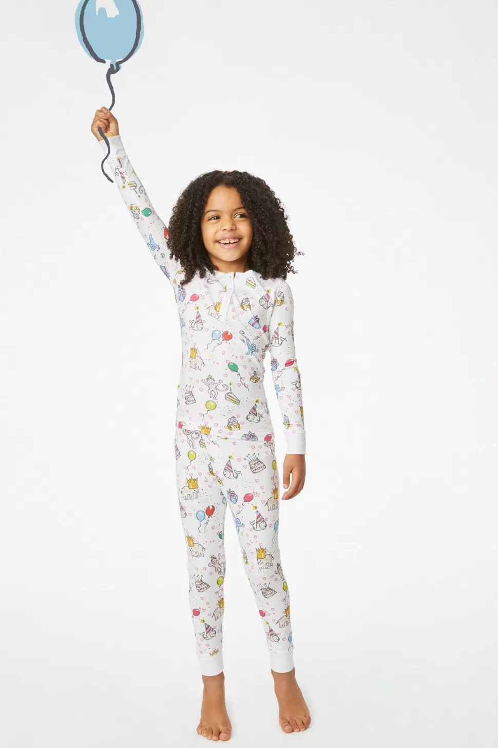 Roller Rabbit Kids Birthday Bonanza Pajamas White Fashion