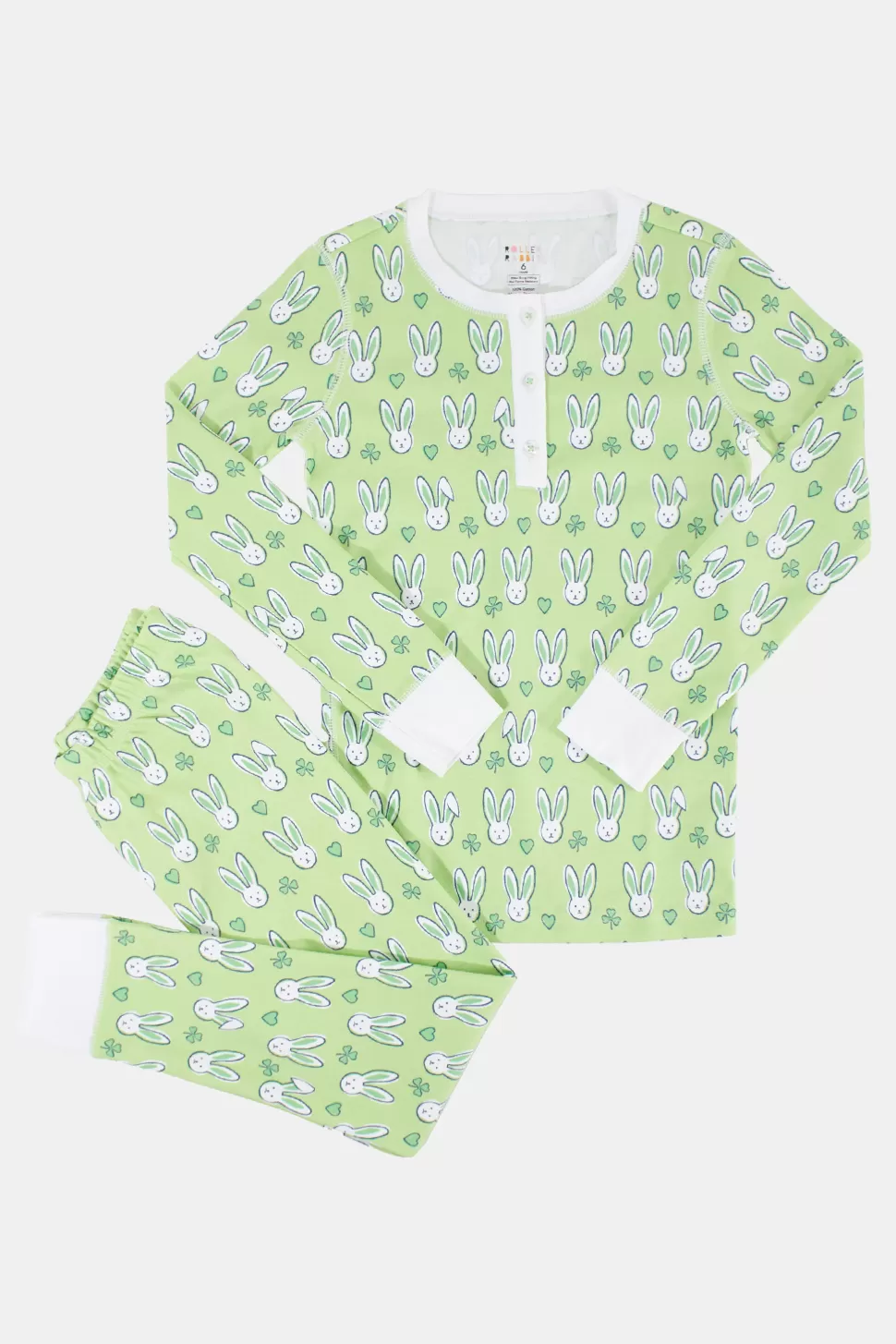 Roller Rabbit Kids Bunny Luck Pajamas Mint New