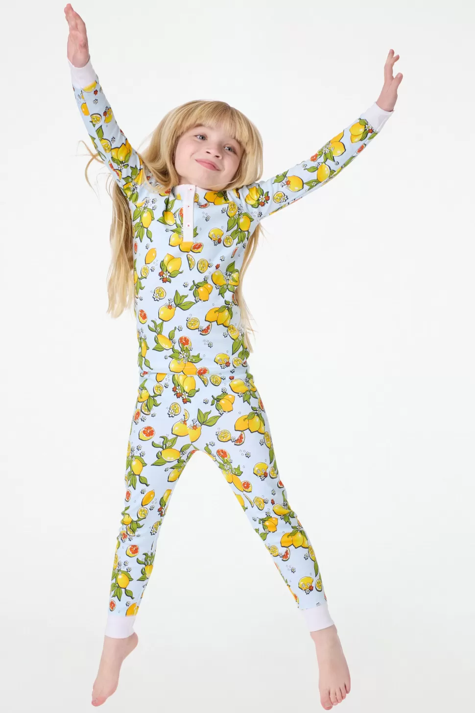 Roller Rabbit Kids Citrus Hearts Pajamas Light Blue Fashion