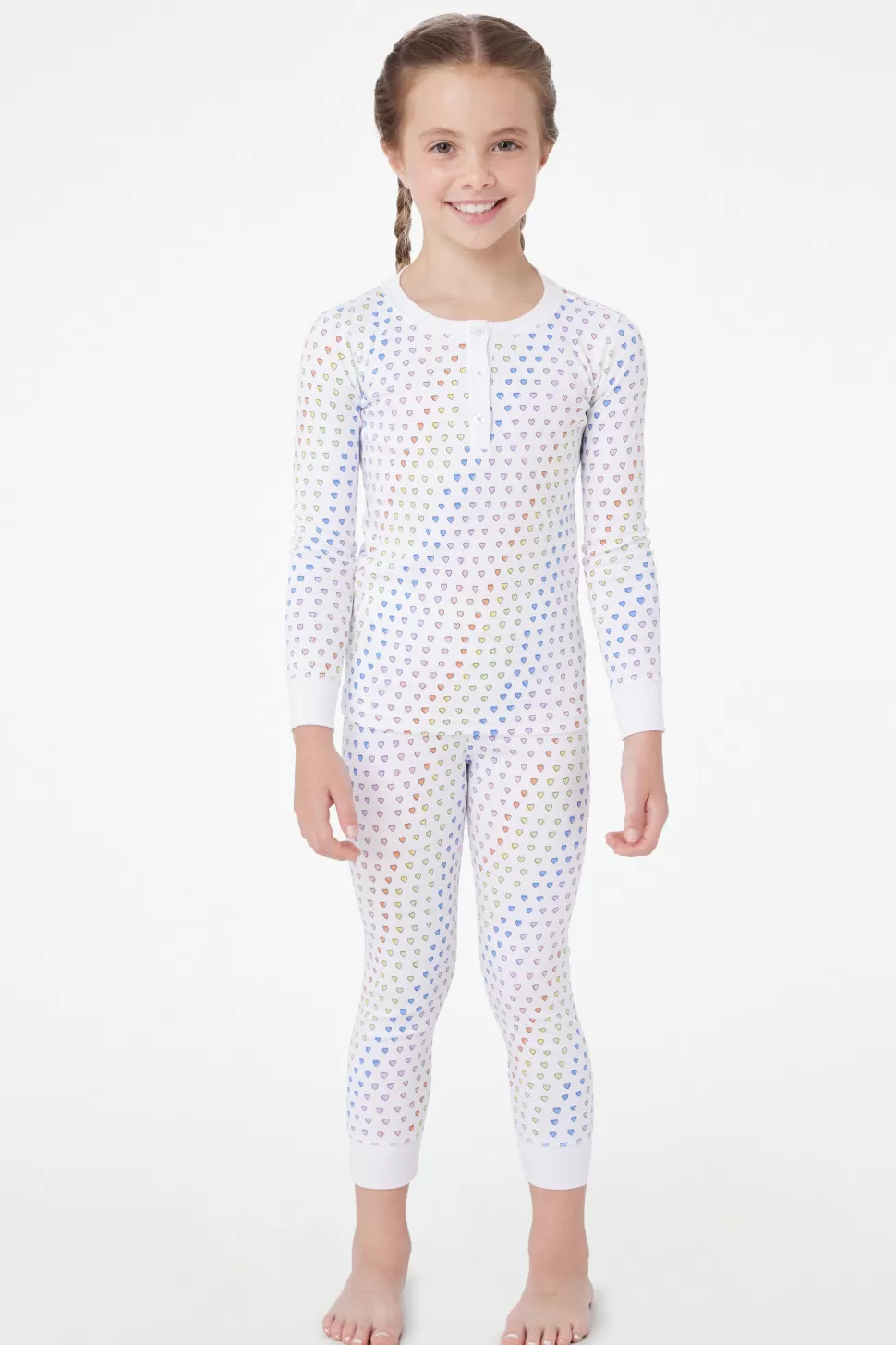 Roller Rabbit Kids Disco Hearts Pajamas Rainbow Cheap