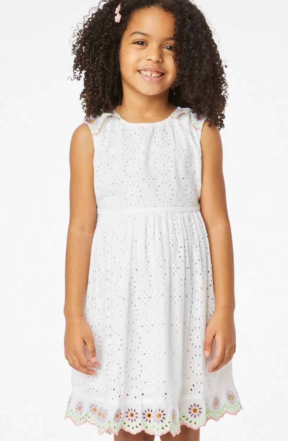 Roller Rabbit Kids Eyelet Chantal Dress White Best