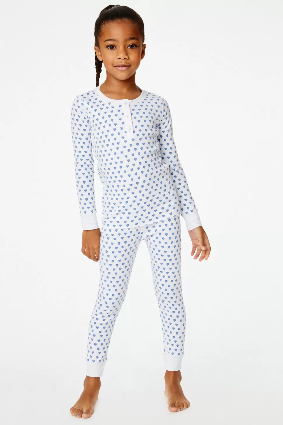 Roller Rabbit Kids Hearts Pajamas Blue Hot