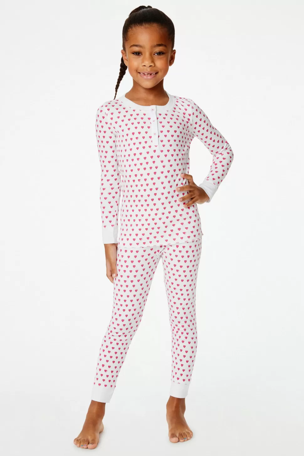 Roller Rabbit Kids Hearts Pajamas Pink New