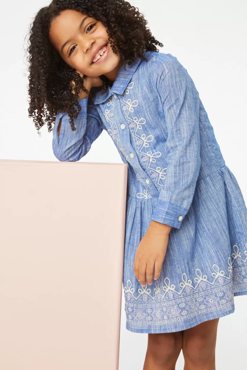 Roller Rabbit Kids Indera Emilene Dress Chambray Sale