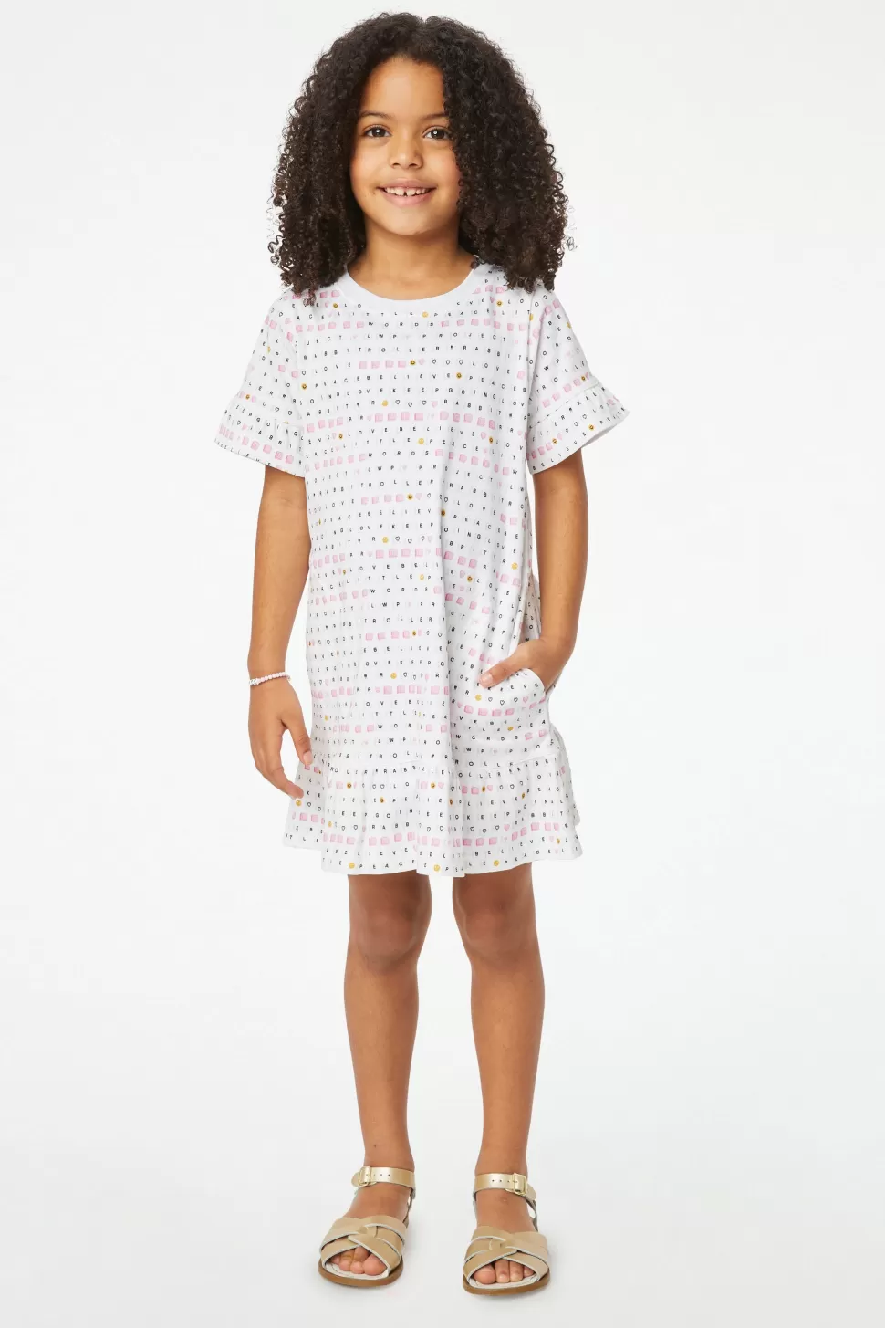 Roller Rabbit Kids Love & Letters Esme Dress Pink Best Sale