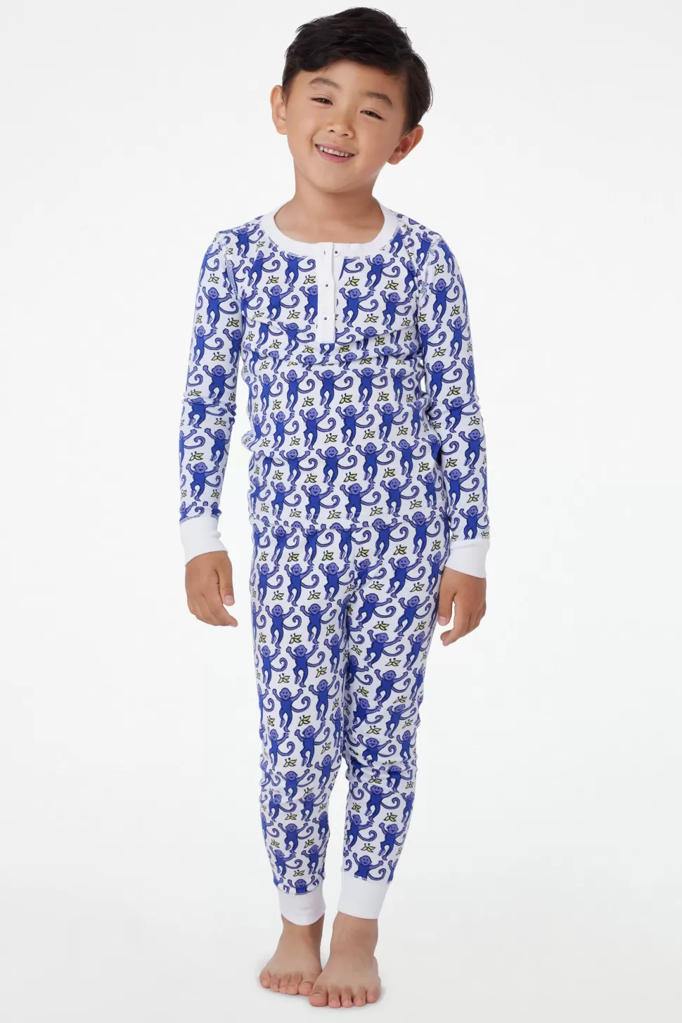 Roller Rabbit Kids Monkey Pajamas Sapphire Sale