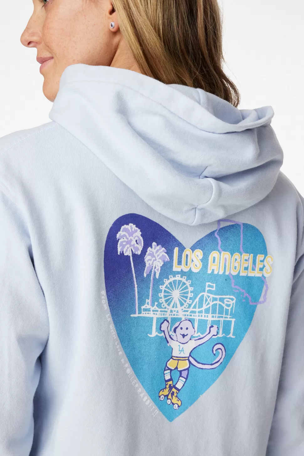 Roller Rabbit La Monkey Hoodie Blue Best