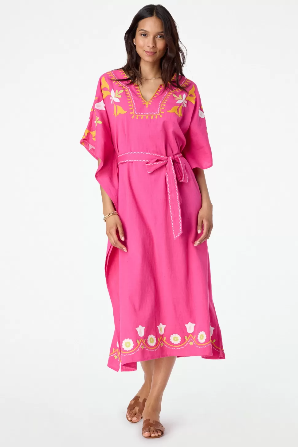 Roller Rabbit Lavandou Nella Caftan Fuchsia Outlet