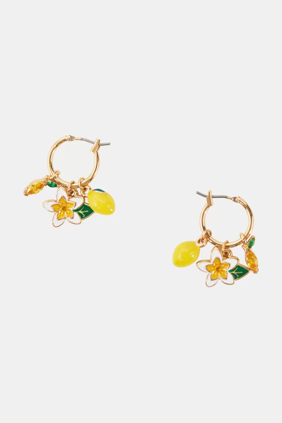 Roller Rabbit Lemon Charm Hoops Yellow Online