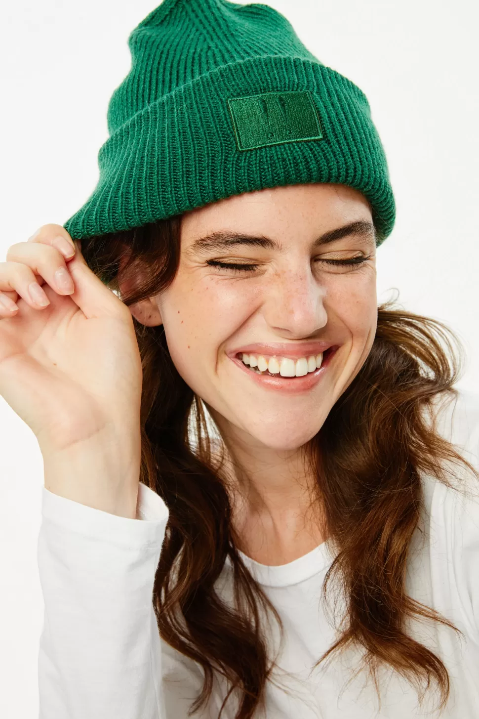 Roller Rabbit Logo Applique Beanie Green Sale