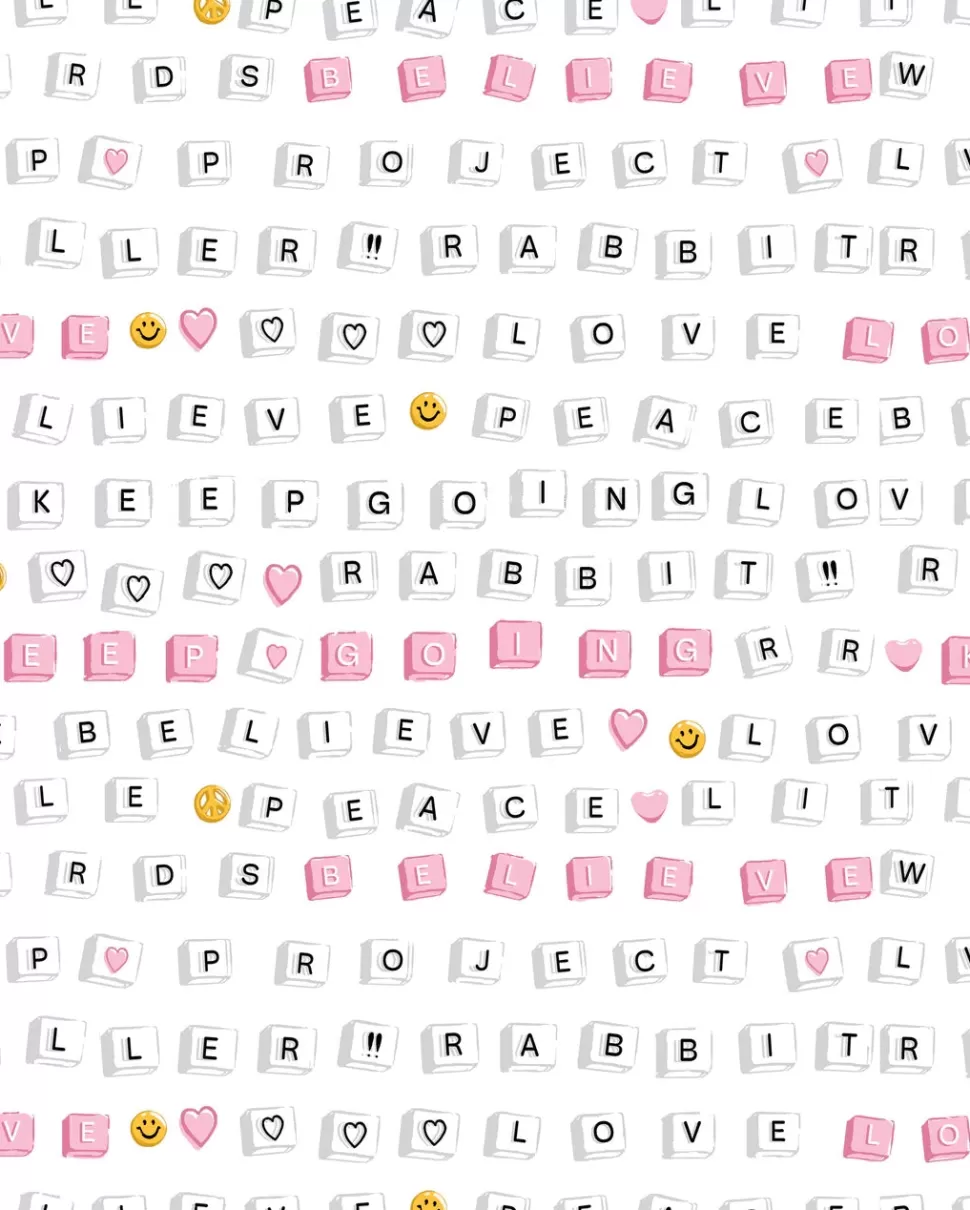 Roller Rabbit Love & Letters Polo Pajamas Pink Discount