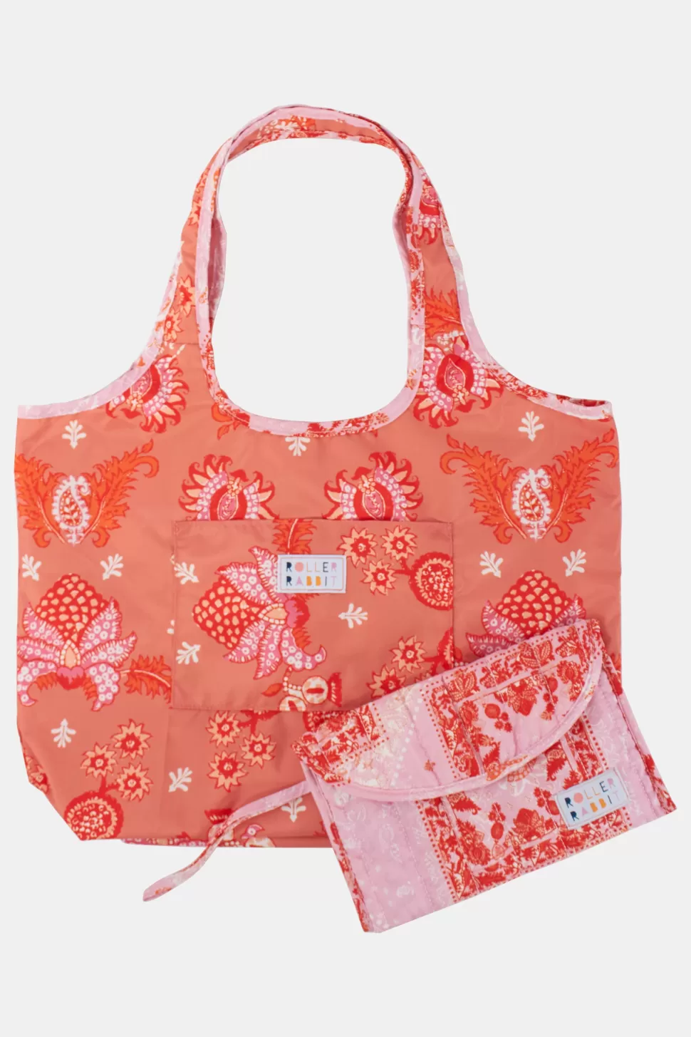 Roller Rabbit Maisie Patchwork Reversible Tote Pink Cheap