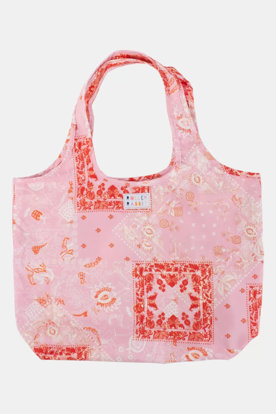 Roller Rabbit Maisie Patchwork Reversible Tote Pink Cheap